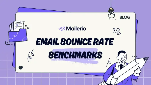 Email bounce rate benchmarks blog article featured image