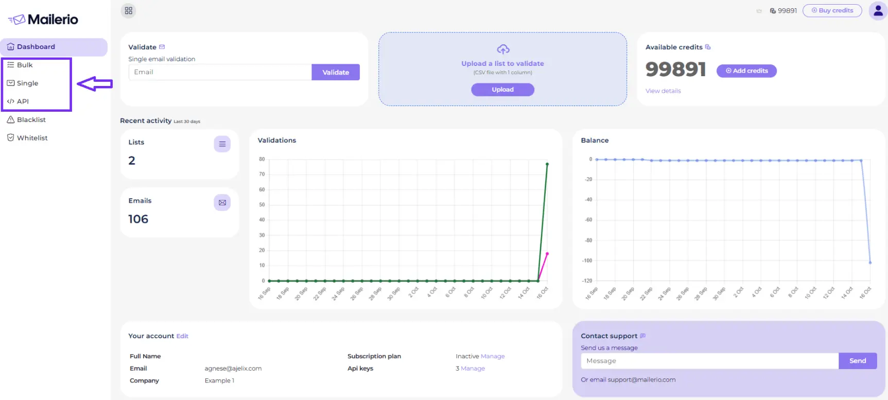 mailerio email validation tools