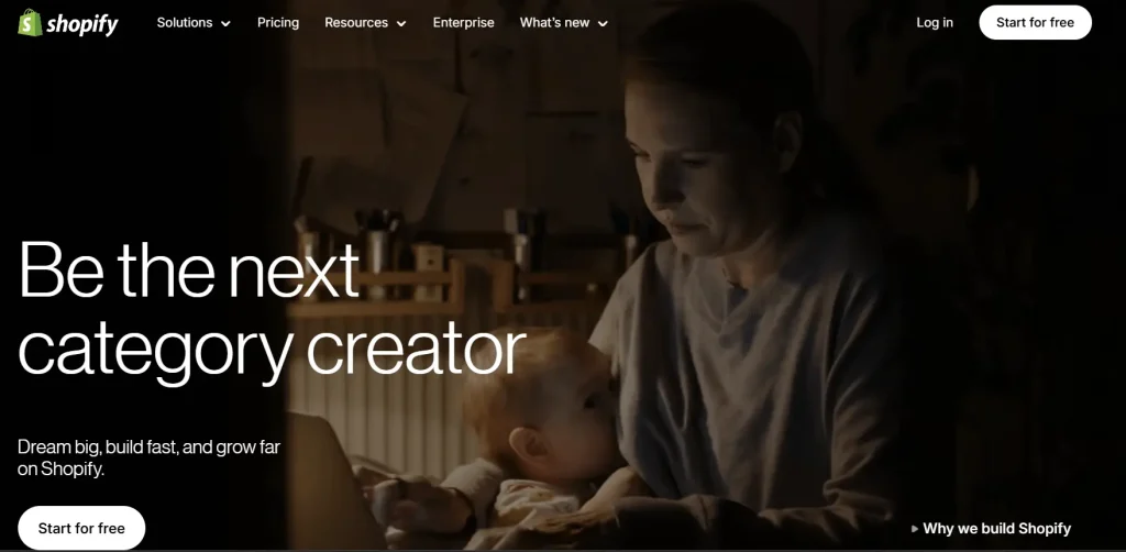 shopify homepage - another omnichannel marketing tool