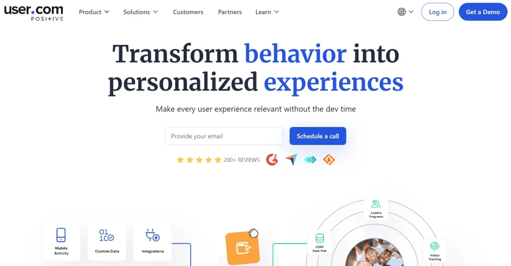 User.com homepage