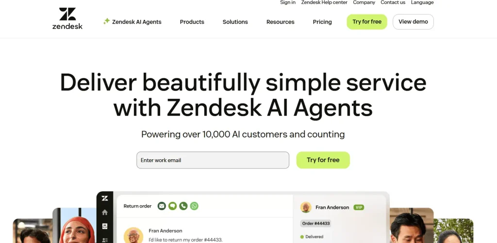 zendesk homepage omnichannel marketing tool